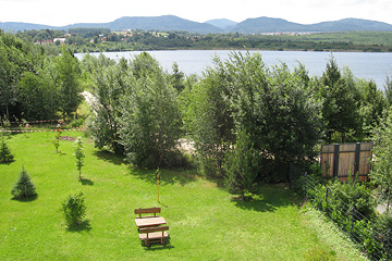 Blick vom Haus auf den Olbersdorfer See